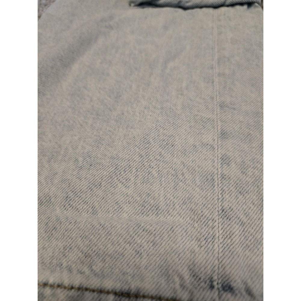 Aeropostale 00 Utility Straight LowRise Cargo Jeans Light Wash Grunge Y2k Skater - Picture 3 of 13